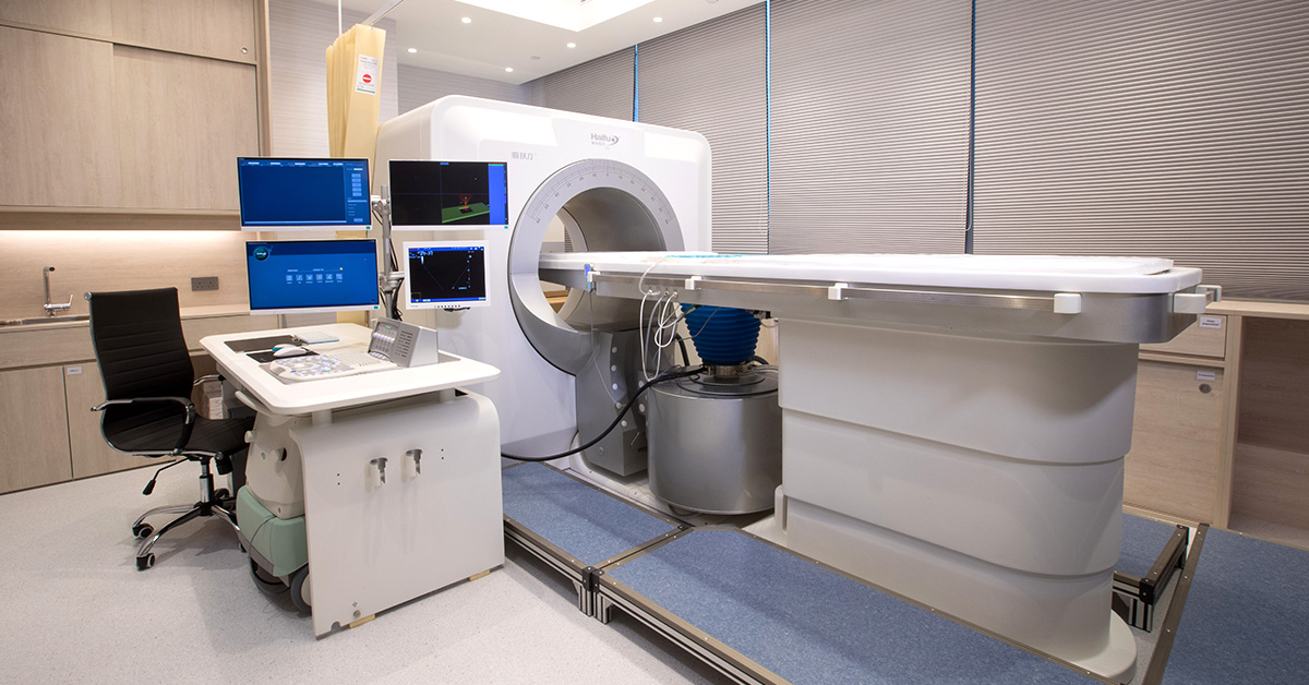 Advanced focused ultrasound treatment system in a private clinical suite in Nairobi